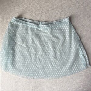 Eleve Swiss dot powder blue ballet skirt